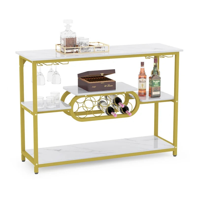 Display Unit: Floor Wine Bottle & Glass Rack