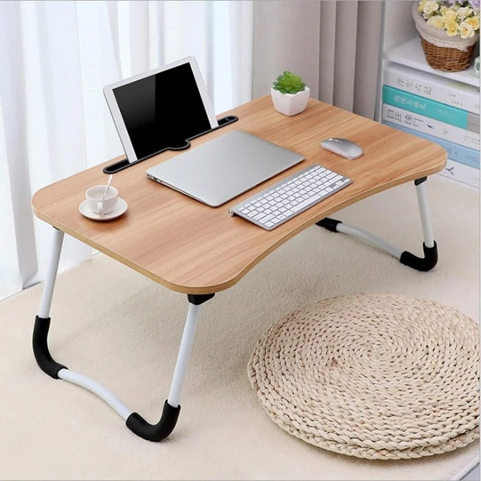 Folding Table: 24'' Circular Portable Folding Study Table Cum Laptop T ...