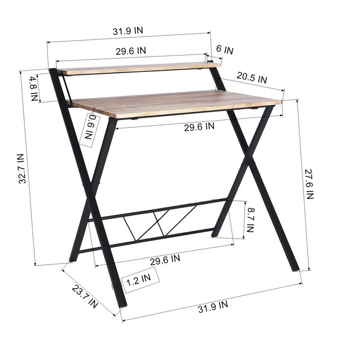 Folding Table:  Computer Desk Cum Folding Study Table