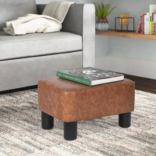 Foot Stool: 11'' Wide Square Footstool Ottoman