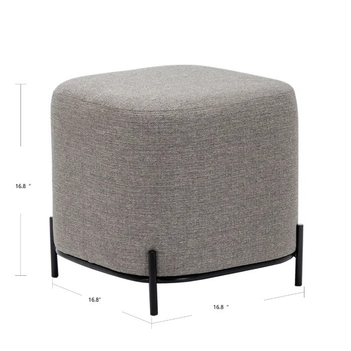 Foot Stool: 16.5'' Wide Square Cube Ottoman