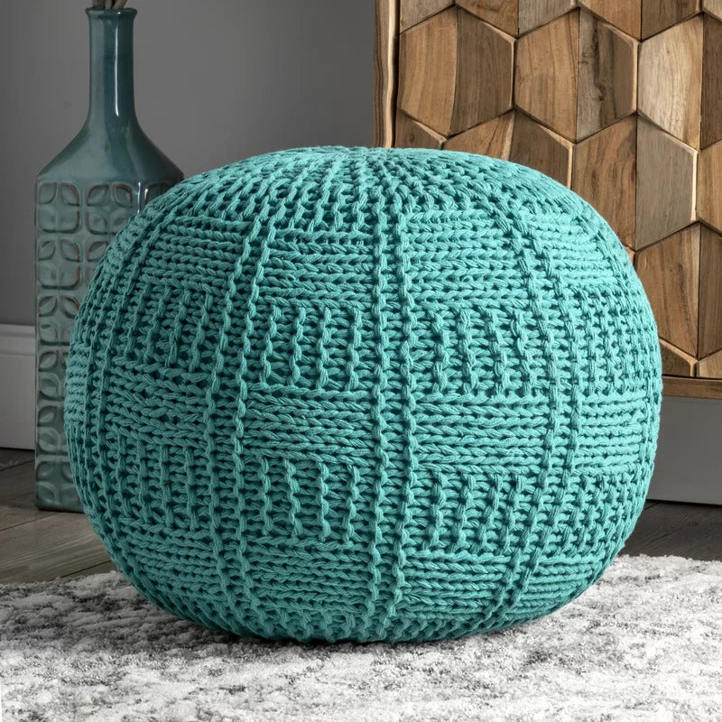 Foot Stool : Round Pouf Ottoman