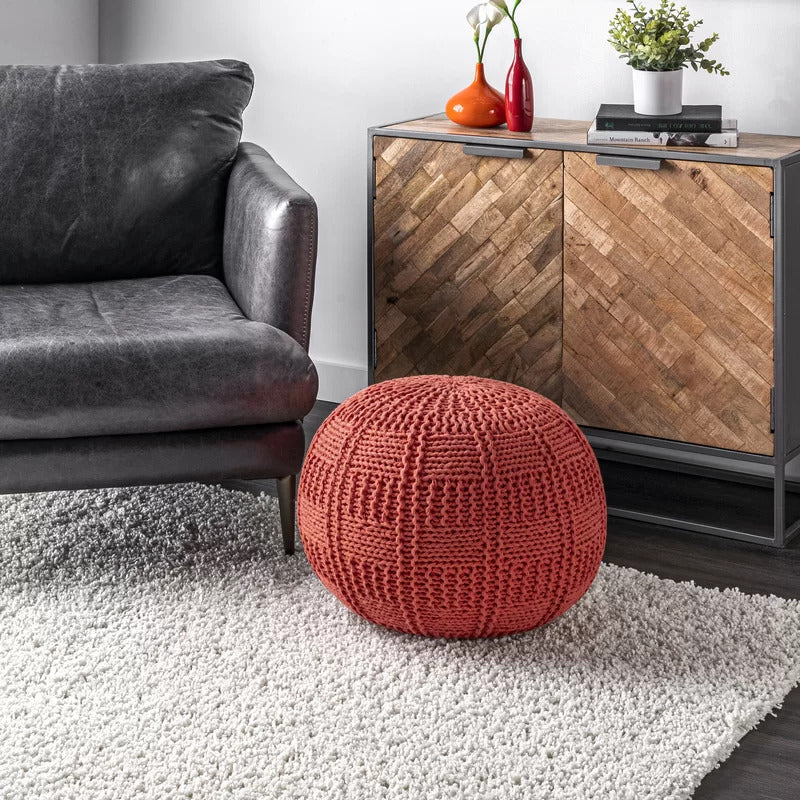 Foot Stool : Round Pouf Ottoman