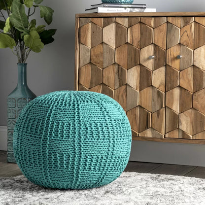 Foot Stool : Round Pouf Ottoman