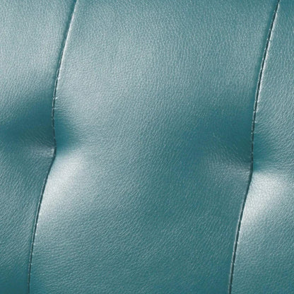 Futon: 66.2'' Wide Faux Leatherette Convertible Sofa-2