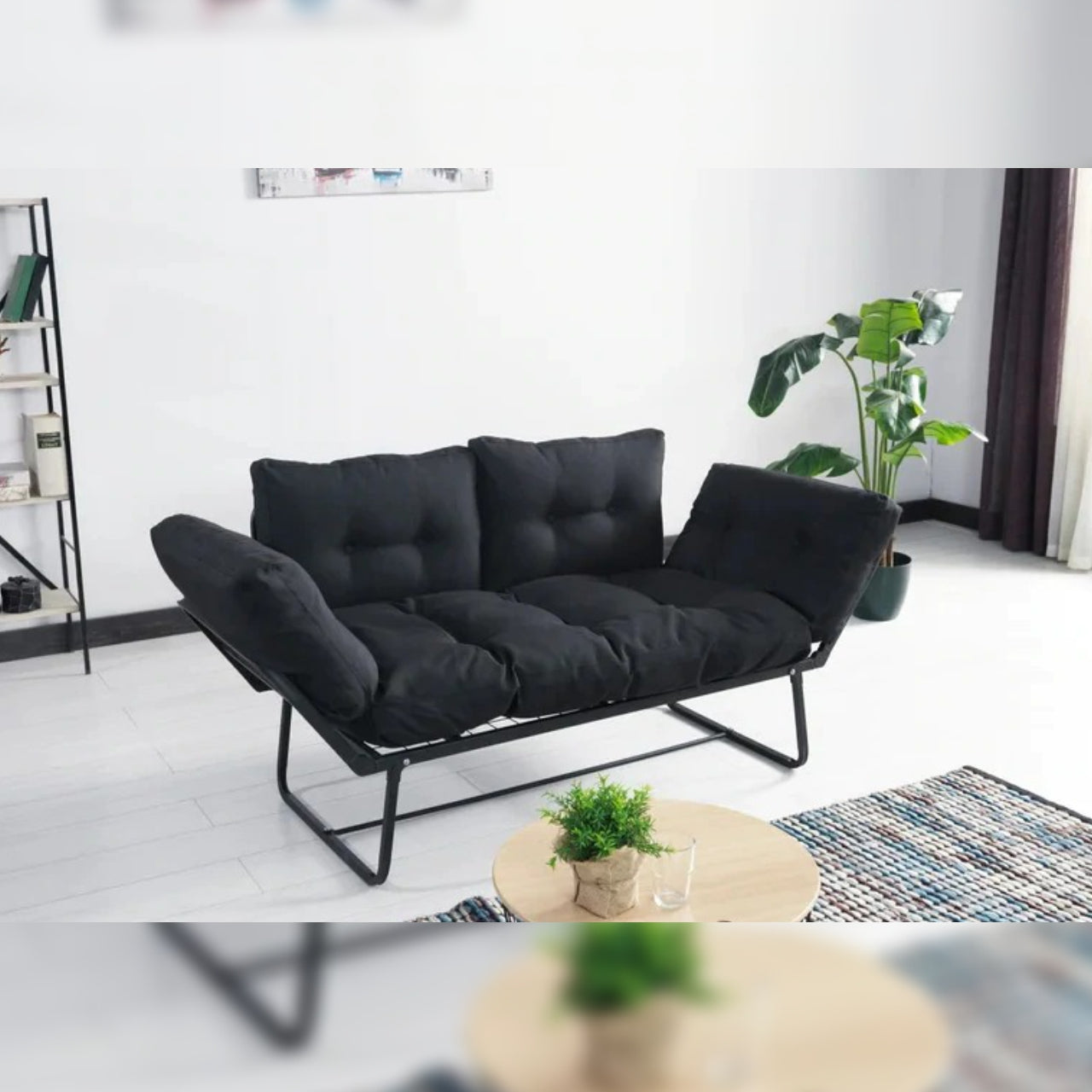 Futon 66'' Wide Convertible Sofa