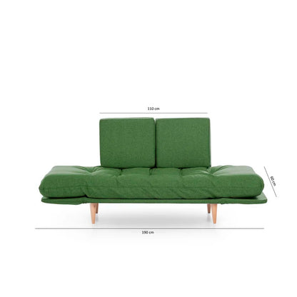 Futon: 72" Wide Back Convertible Sofa