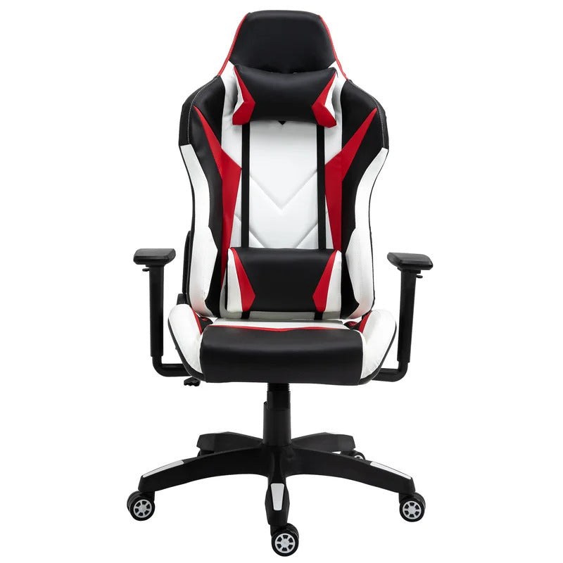 Gaming Chair: Adjustable Reclining  Faux Leatherette  Racing Game Chair