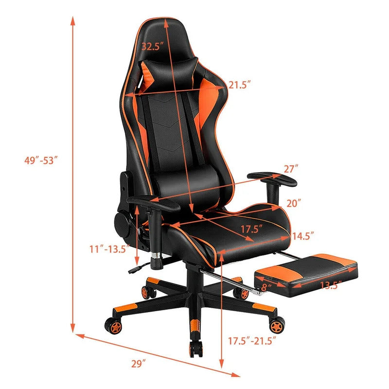 Orange cheap gaming chair