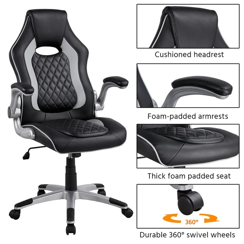 Gaming Chair: Modern Black Gaming Chair