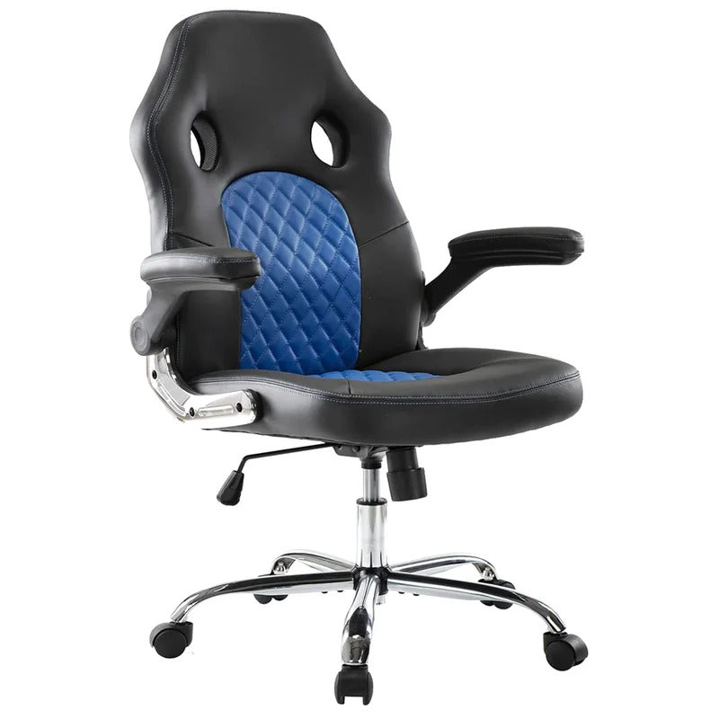 Gaming Chair: Stylish Adjustable Leatherette Swiveling PC & Racing Game Chair