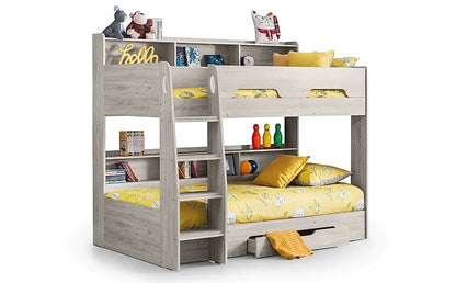 Bunk Bed: Midsleeper  Bunk Bed with Storage Single Bed