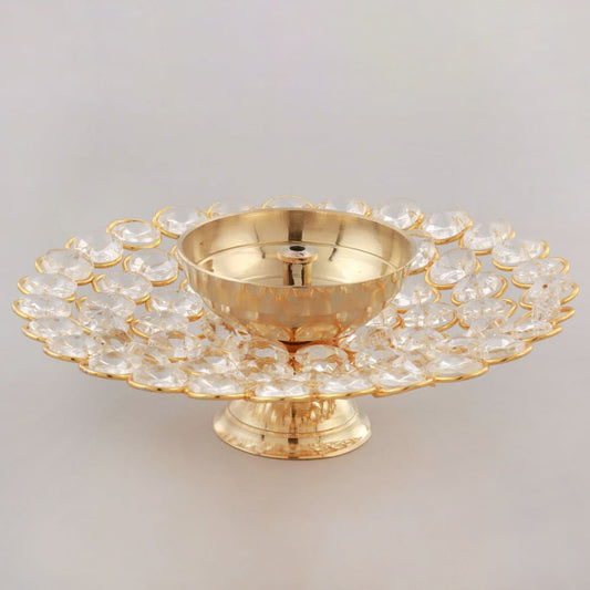 Home Decor : Akhand Diya Brass Oil Puja Lamp for Home Office