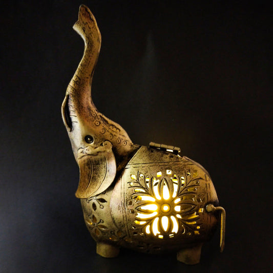 Home Decor : Elephant Tea Light Holder
