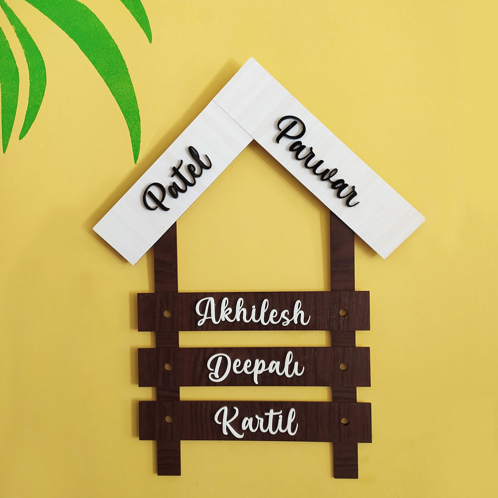 Home Decor : Family Name plate