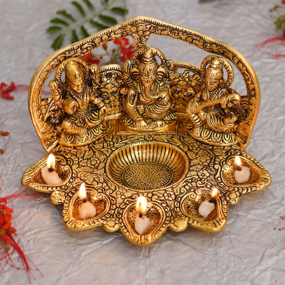 Home Decor : Laxmi Ganesh Saraswati Idol