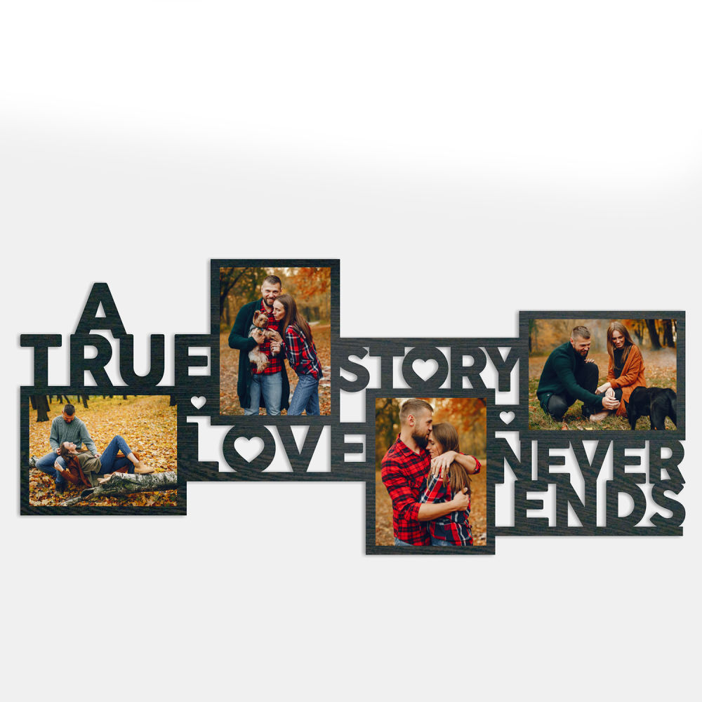 Home Decor : Love Never Ends Photo Frame