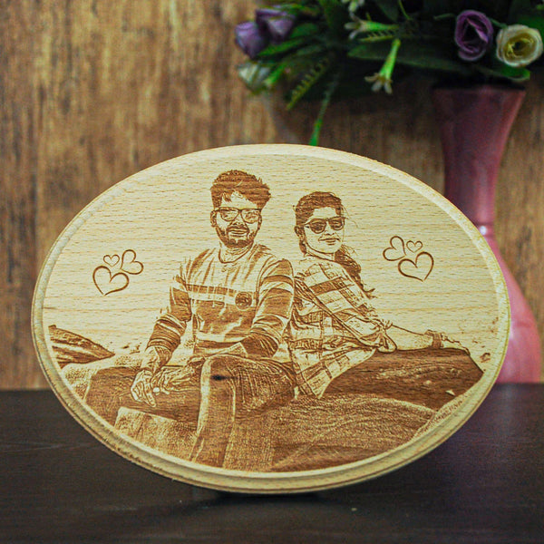 Home Decor : Personalised Oval Shaped Wooden Plaque