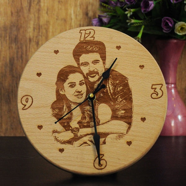 Home Decor :  Personalised Wooden Clock