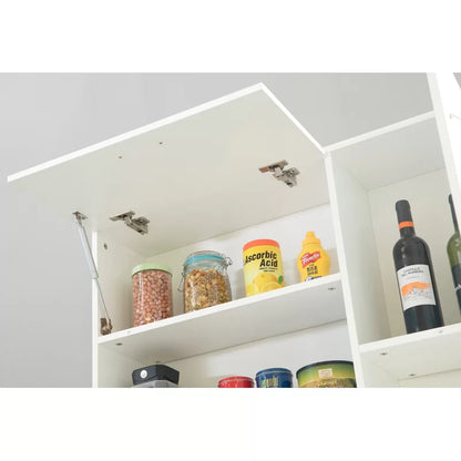 Hutch Cabinets : 66.5" Kitchen Pantry/Microwave Stands