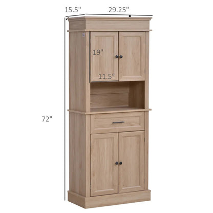 Hutch Cabinets : 72" Kitchen Pantry/Microwave Stands
