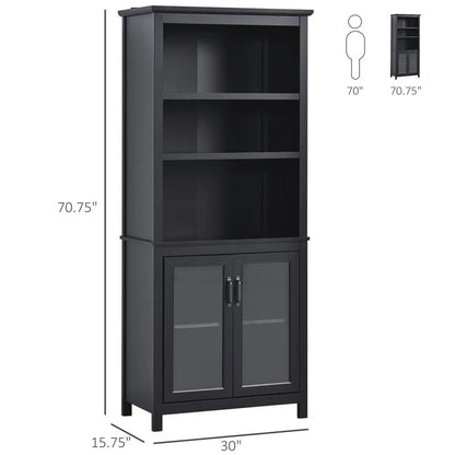 Hutch Cabinets : Oliv 70.75" Kitchen Pantry/Microwave Stands