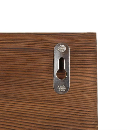Key Holder: Wooden Wall Storage Organizer with Key Hooks and Mail Storage
