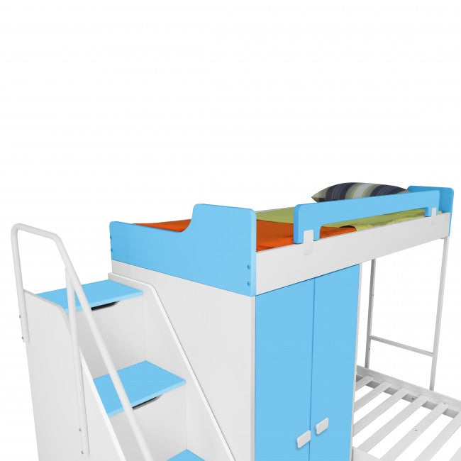 Bunk Bed : Wardrobe Bed with Kids Twin Bunk Kids Furniture