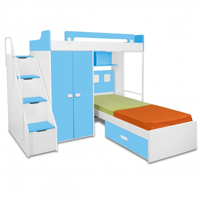Bunk Bed : Wardrobe Bed with Kids Twin Bunk Kids Furniture