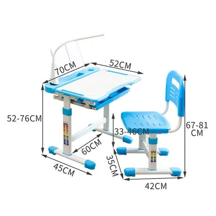 Kids Writing Table: Kids Rectangular Arts And Crafts Table and Chair Set
