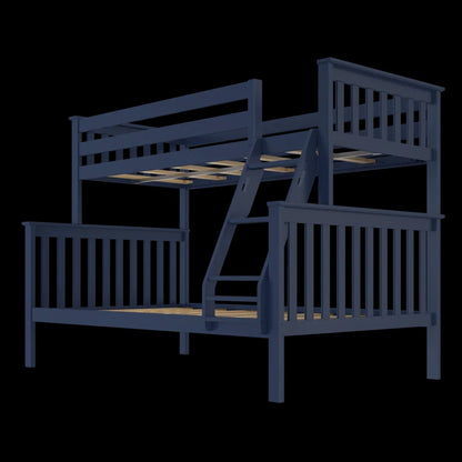 Kids Bed: Full Solid Wood Standard Bunk Bed