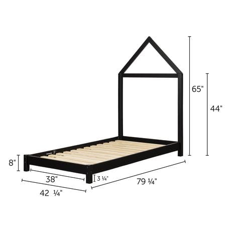 Kids Bed: Solid Wood Platform Bed