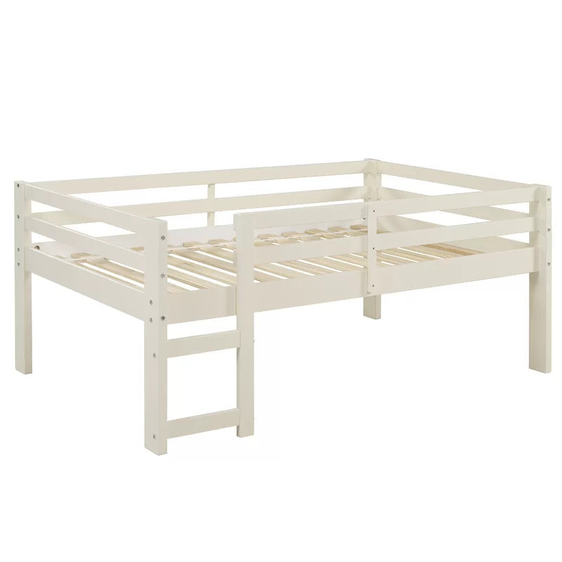 Kids Bed: Solid Wood Platform Loft Bed