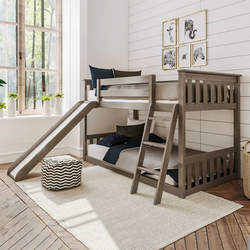 Kids Bed: Solid Wood Standard Bunk Bed
