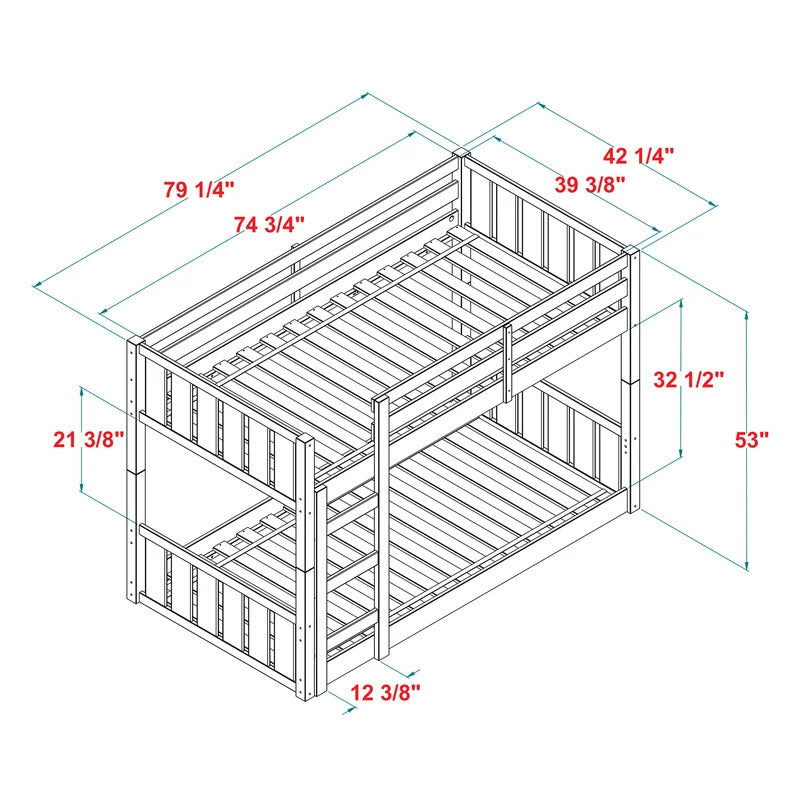 Kids Bed: Standard Kids Bunk Bed