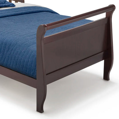 Kids Bed: Toddler Solid Wood Sleigh Bed