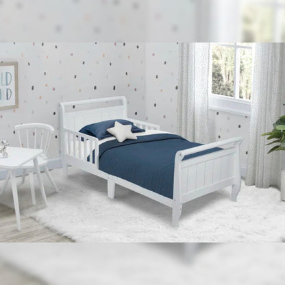 Kids Bed Toddler Solid Wood Sleigh Bed