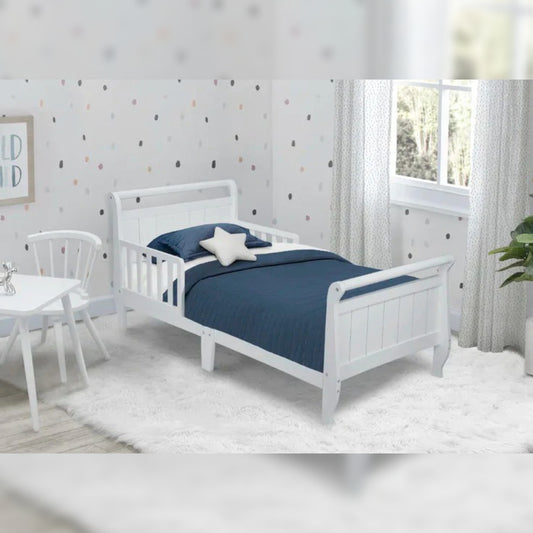 Kids Bed Toddler Solid Wood Sleigh Bed