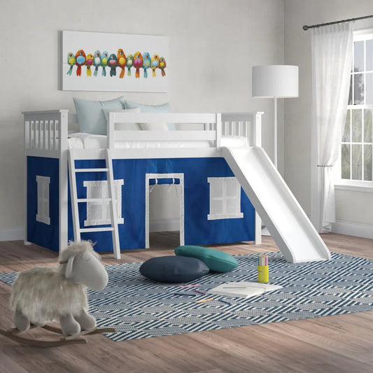 Kids Bed: Twin Solid Wood Loft Bed