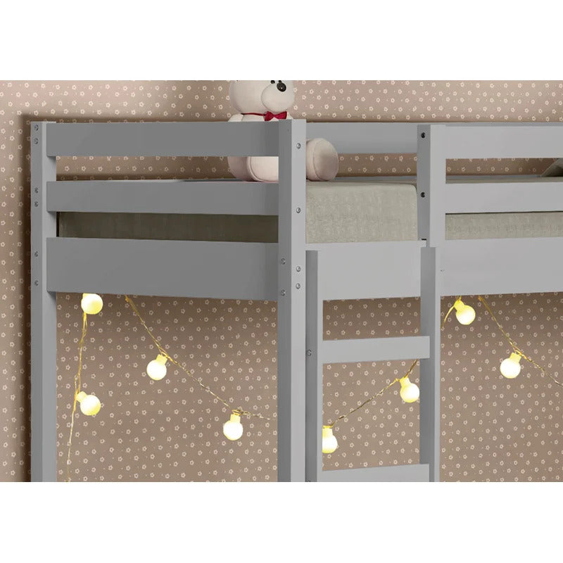 Kids Bed: Twin Solid Wood Platform Loft Bed