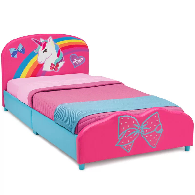 Kids Bed: Upholstered Twin Platform Bed