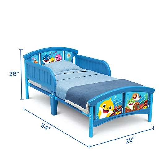 Kids Bed: Wooden PU Finish Toddler Bed