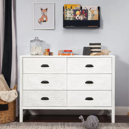 Kids Chest Of Drawer : 6 Drawer Double Dresser