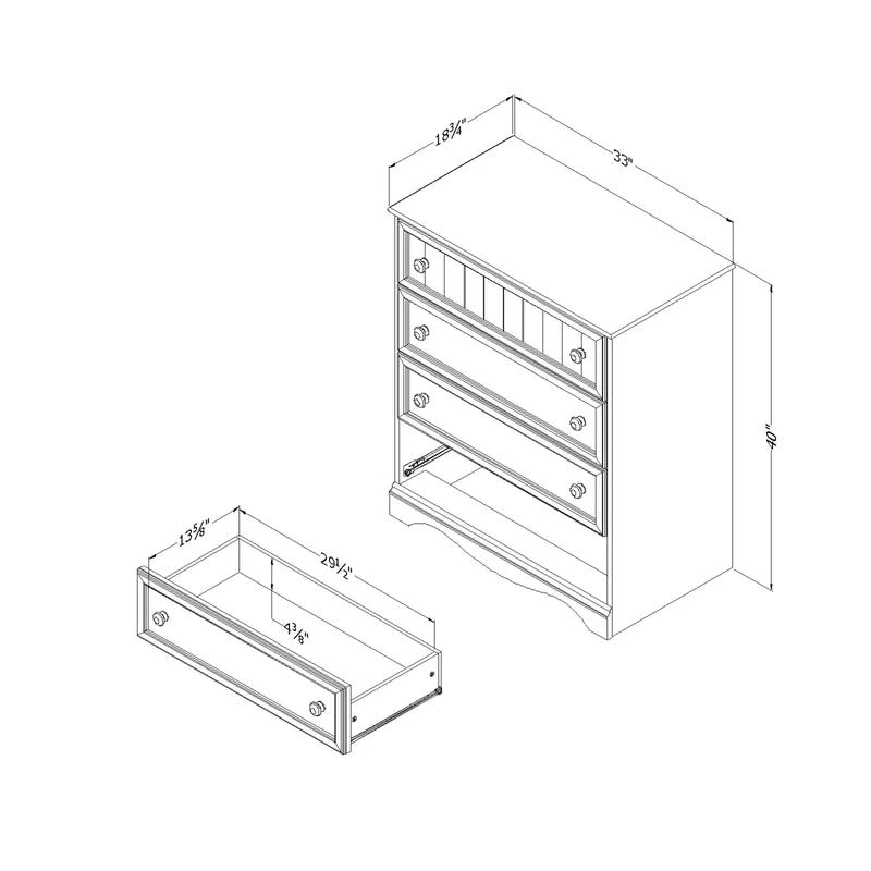 Kids Chest Of Drawer : Sam 4 Drawer Chest