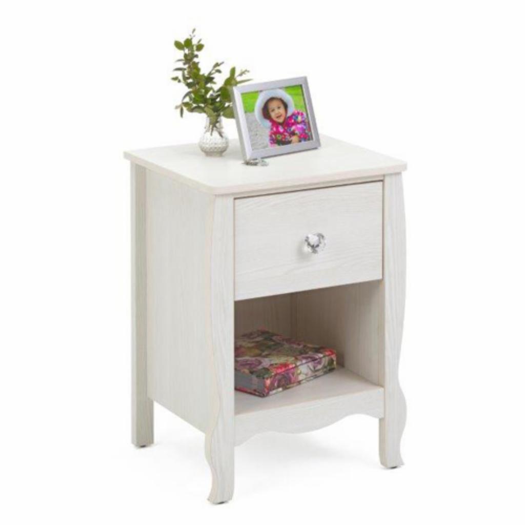 Kids Nightstands: Off-White Nightstand