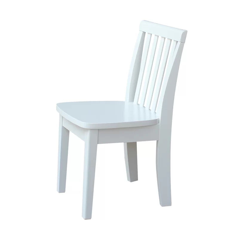 White wooden 2025 desk chair