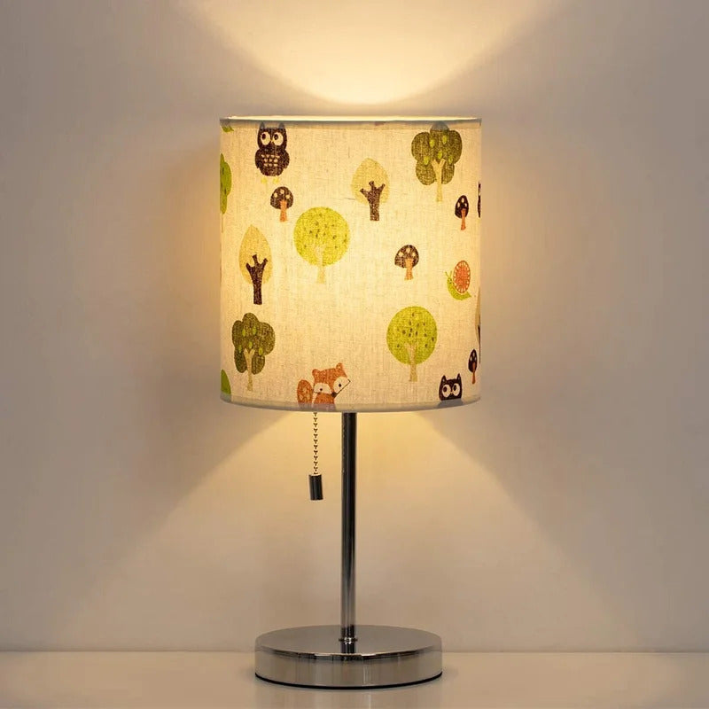Kids Study Lamps: 16.3" Silver Table Lamp