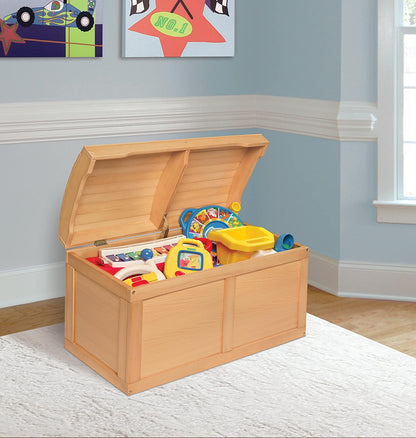 Kids Toy Storage Unit: Basket Barrel Top Toy Chest