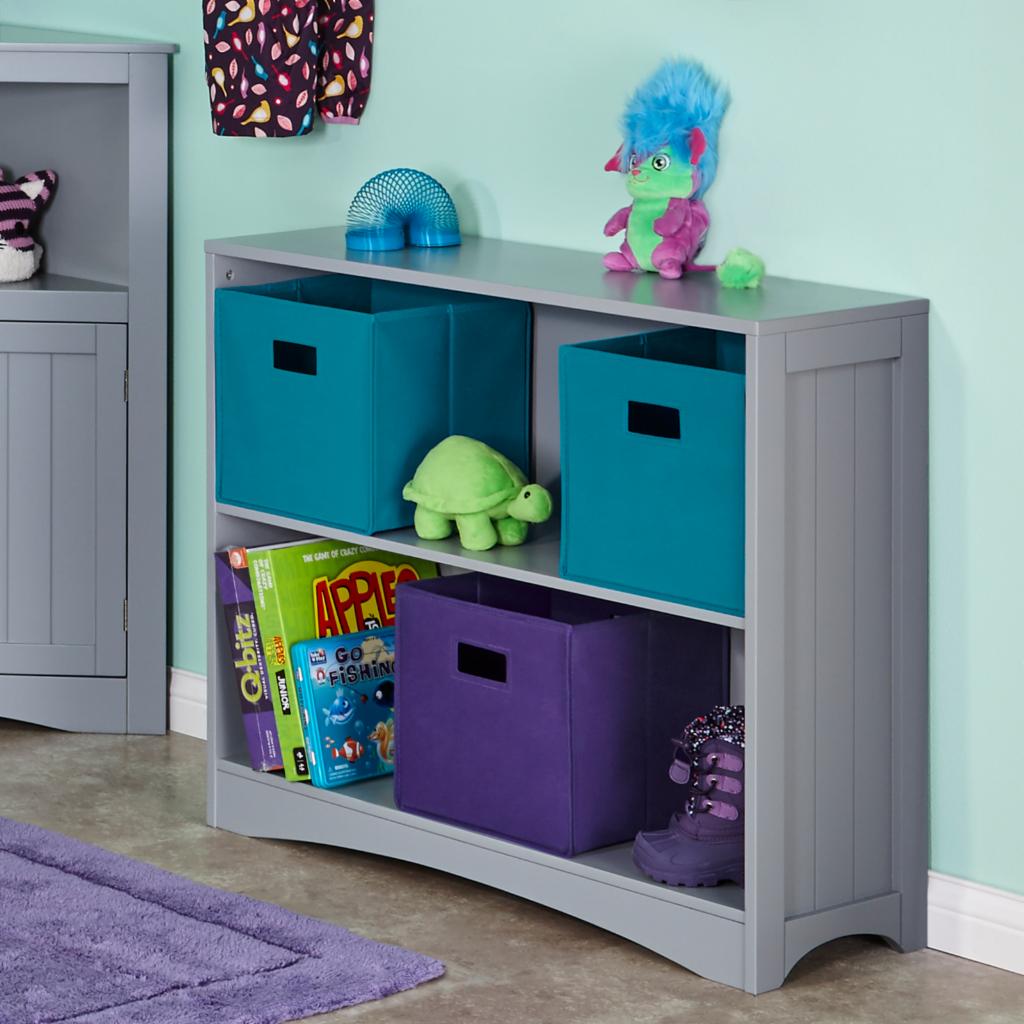 Kids Toy Storage Unit: Horizontal Bookcase, Toy Organizer