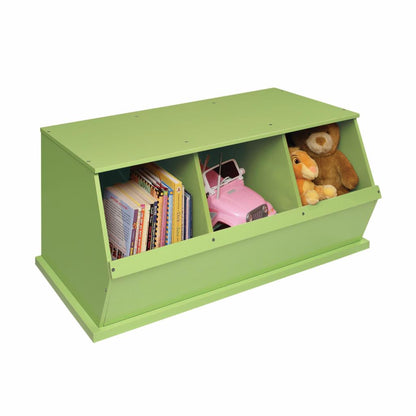 Kids Toy Storage Unit: Three Bin Storage Cubby